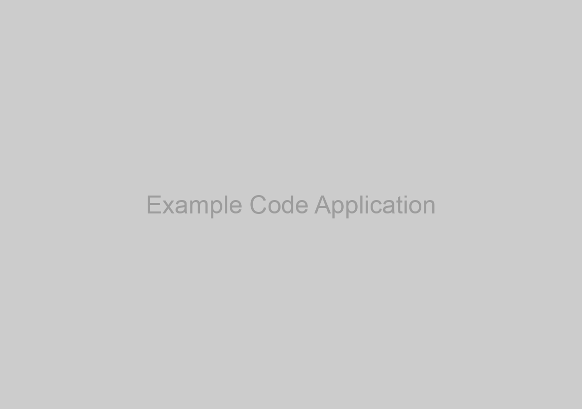 Example Code Application